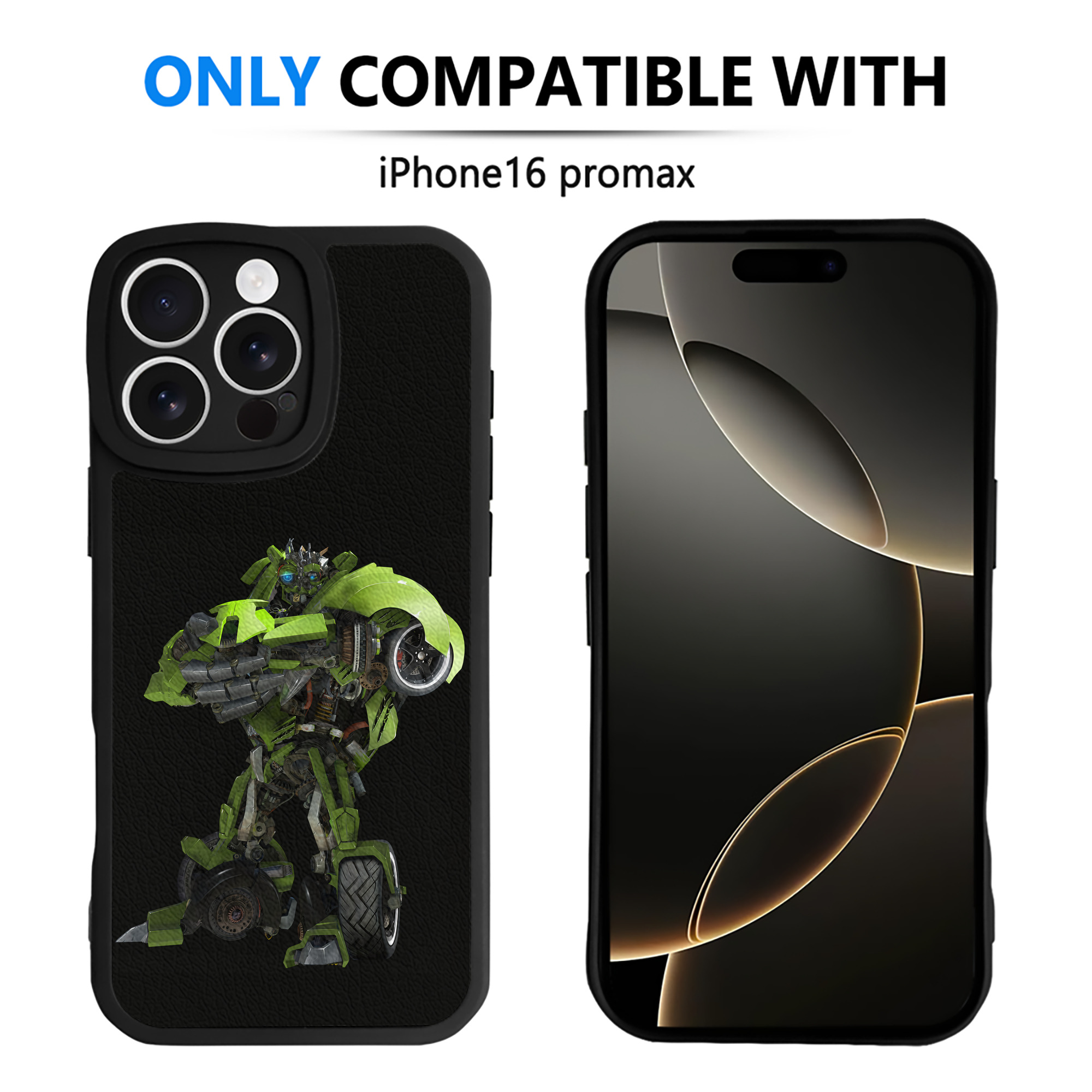 （画像用） Transformers トランスフォーマー 【iPhone 16シリーズ対応】シリコンスマホケース（レザー調） 材質：シリコン